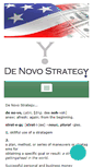 Mobile Screenshot of denovostrategy.com