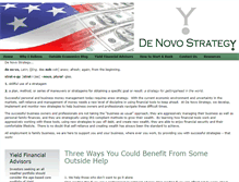 Tablet Screenshot of denovostrategy.com